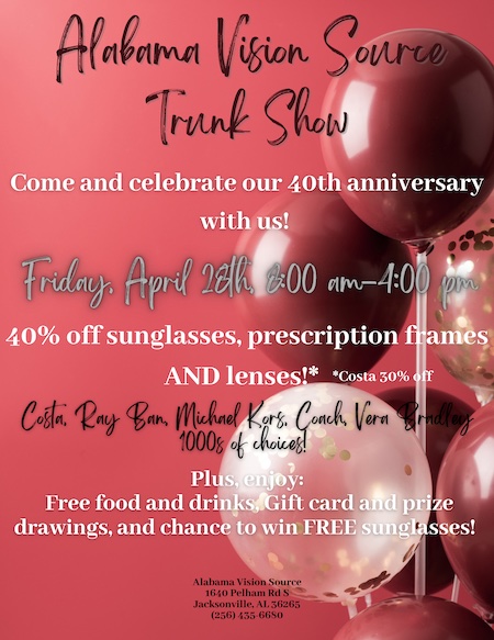 Trunk Show Friday April 28th from 8am-4pm